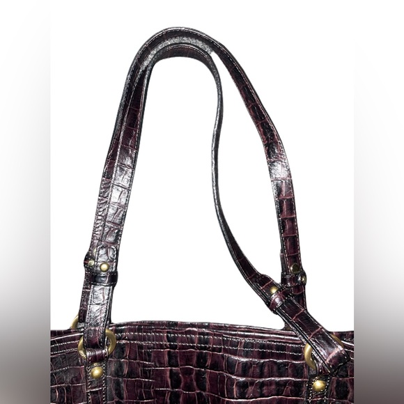 Brahmin Alligator embossed large tote shoulder bag - Picture 7 of 10